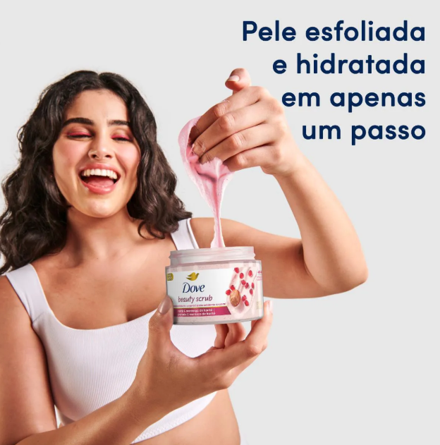 Sabonete Esfoliante Dove Beauty Scrub Romã e Manteiga de Karité 280g - Imagem 4